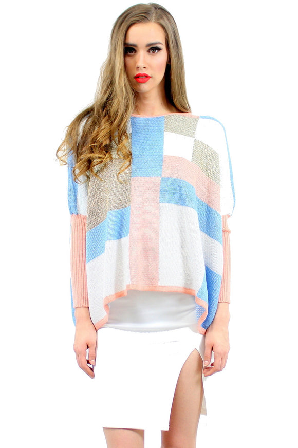 KARLIE Tri-Colour Knit