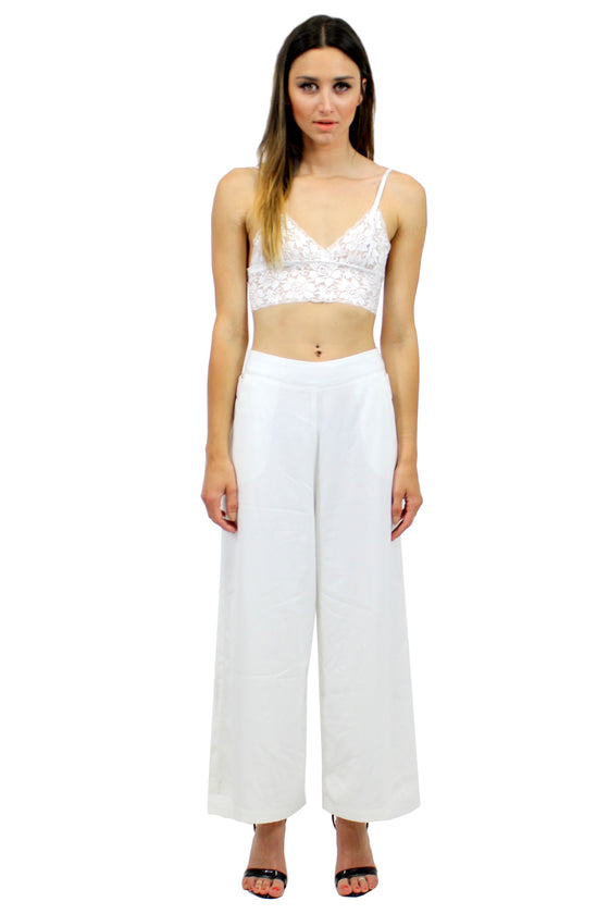 PENELOPE Heart Lace Bralette White