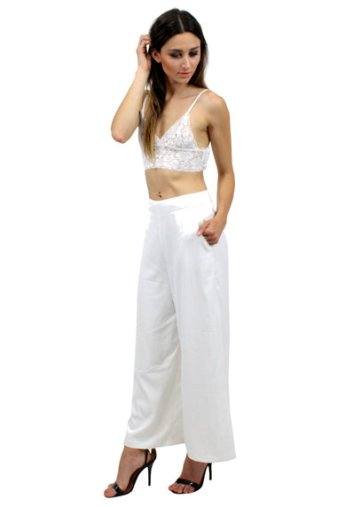 PENELOPE Heart Lace Bralette White