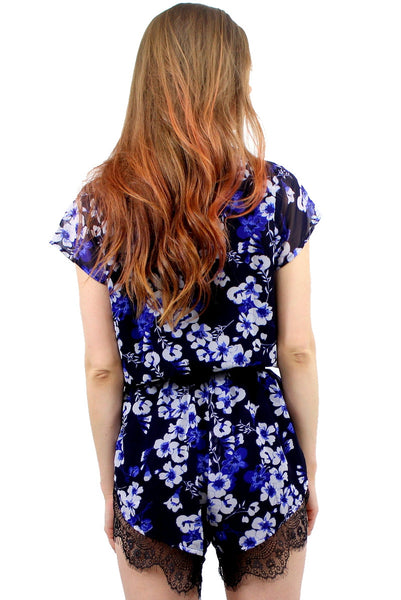 KNOX Lace Trim Playsuit