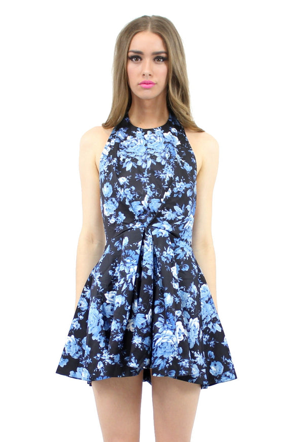 ARIZONA Dress Floral Print Black