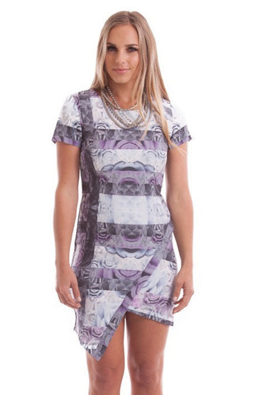 GIGI Rose Asymmetrical Dress