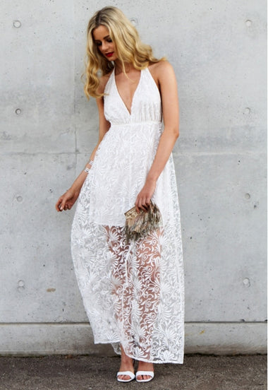 Jamie White Maxi Dress