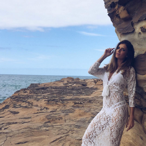 YASMIN Mermaid Lace Dress White