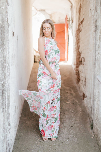 Cassie Floral Chiffon Dress