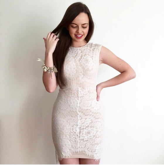 NASIBA Ivory Lace Dress